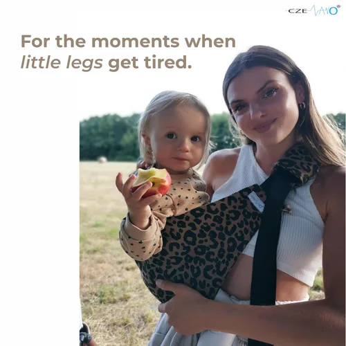 Vista 2 de Portabebés ajustable de algodón para llevar a la cadera para llevar cortos, de poner y quitar rápidamente, 10 a 45 libras (8 meses a 4 años)