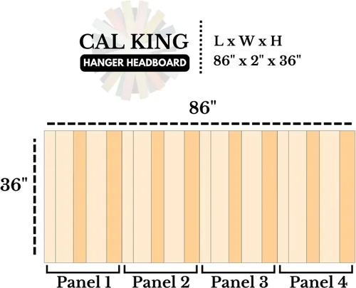 Vista 67 de Diseño mixto: cabecero hecho a mano. Se monta en pared: Fácil instalación:, Madera, Mezcla de todo terreno.