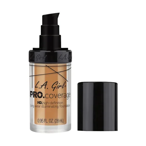 Vista 17 de Base de maquillaje líquida L.A. Girl Pro Coverage, Beige