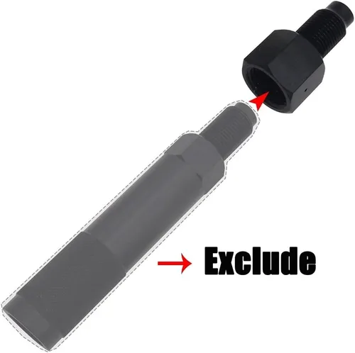 Vista 4 de Genrics Paintball PCP CO2 tanque a 3.10 oz cartucho cápsula roscada adaptador