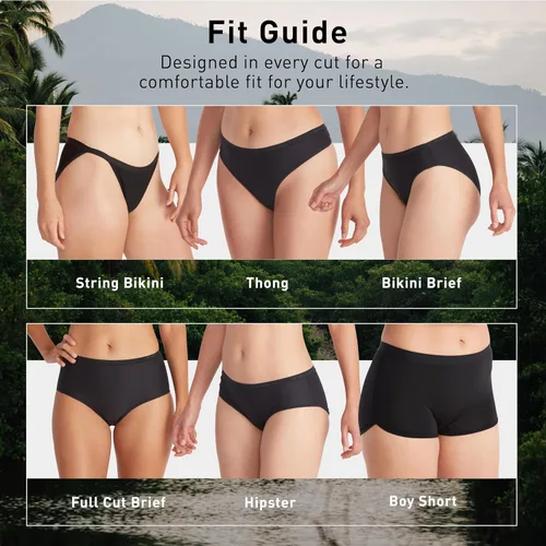 Vista 7 de ExOfficio Give-N-Go 2.0 - Calzones tipo bikini para mujer, paquete de 2 unidades - Ropa interior transpirable, duradera y de fácil cuidado