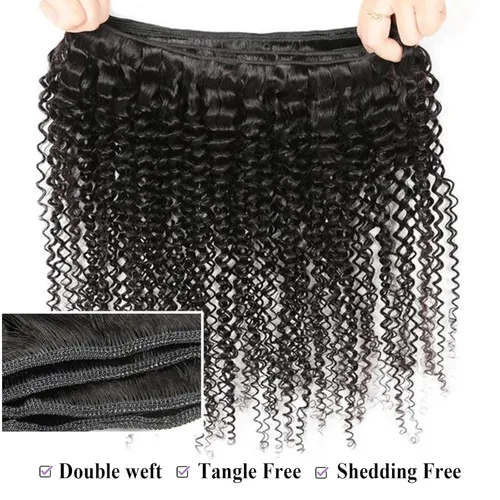 Vista 77 de Extensiones individuales de cabello humano rizado virgen brasileño Jerry rizado ondulado, un paquete de extensiones de cabello sin procesar grado