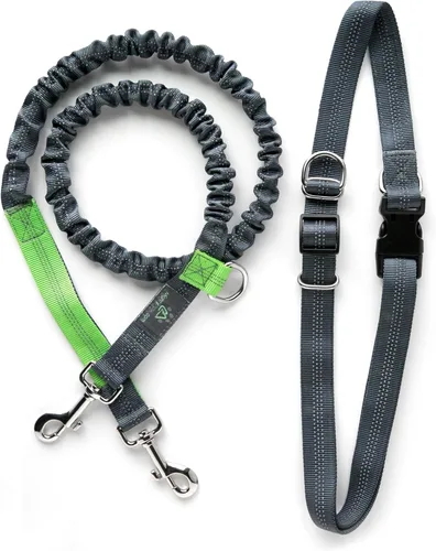 Vista 12 de Mighty Paw Correa de Perro Sin Manos Correa de Cintura Elástica para Pasear Perros. Correa Sin Manos para Correr con Mascotas para Razas Grandes