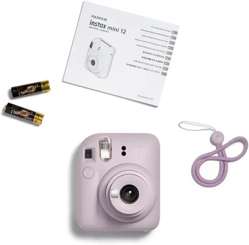 Vista 6 de Fujifilm instax Mini 12 - Cámara instantánea con paquete de 40 películas de disparo, color morado lila