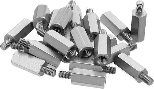 Vista 22 de PATIKIL M2x9mm+0.157 in Macho-Hembra Hex Standoff, paquete de 20 tornillos de acero inoxidable para placas base, cajas de computadora, placas