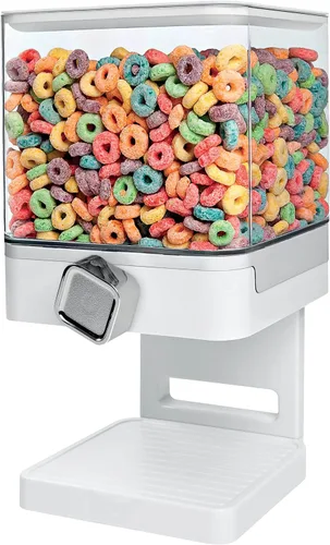 Vista 14 de ZevrO Dispensador de alimentos secos y cereales, 2.2 tazas, negro, compacto