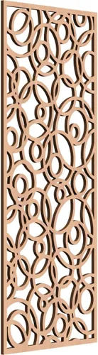 Vista 169 de 9 3/8 pulgadas de ancho x 24 3/8 pulgadas de alto x 1/4 pulgadas de alto, paneles de pared de madera con calado, roble rojo