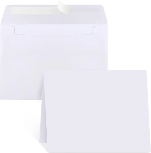 Vista 20 de 70 paquetes de sobres de invitación, sobres A2 negros, sobres postales para tarjetas de 4.5x5.5, sobres para invitaciones, autoadhesivos para fotos