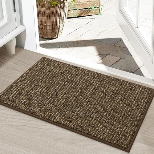 Vista 60 de BEQHAUSE Tapete para puerta de Dirt Trapper de 20 x 32 pulgadas, antideslizante, lavable, tapete de entrada, resistente a la suciedad y absorbente