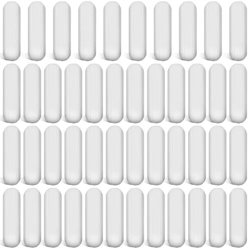 Vista 10 de Weewooday Barra agitadora magnética de PTFE, 4 piezas, acero inoxidable de color blanco, barra de placa de agitación de PTFE, barra magnética