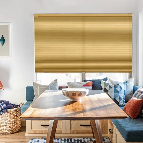 Vista 20 de LazBlinds Persianas celulares sin cordones, opacas personalizadas, 100 % bloqueo de luz, persianas plisadas para ventanas