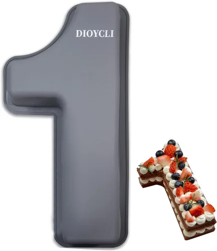 Vista 8 de Dioycli Moldes de silicona 3D para tartas con números para hornear, molde personalizado para cumpleaños, boda y aniversario, molde para pasteles