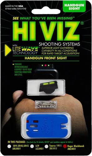 Vista 2 de HIVIZ FastDot H3 Tritium/Fiber-Optic Sight Set – High-Visibility Day/Night Sights for Glock, SIG, Ruger, Taurus, Smith & Wesson, Canik, Springfield