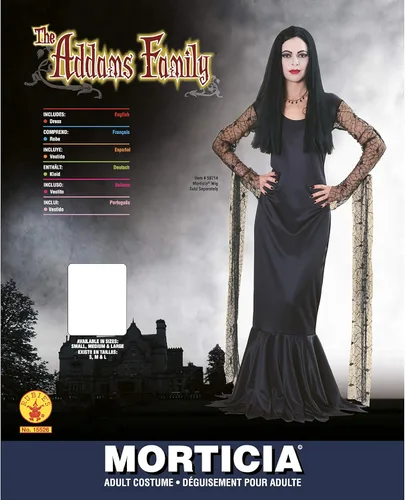 Vista 4 de Rubie's womens The Addams Family Morticia Costume Dress