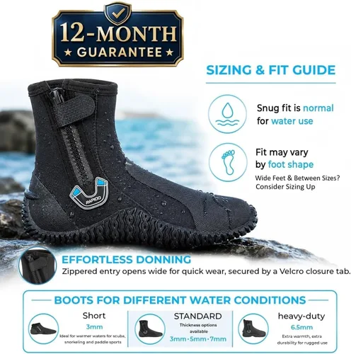 Vista 8 de Phantom Aquatics Rapido 5mm Wise Boots