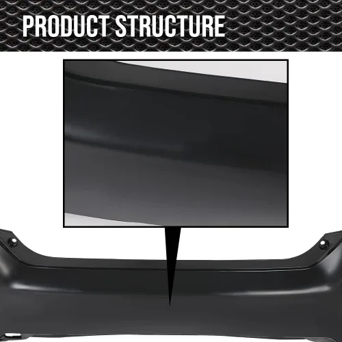 Vista 8 de Cubierta de parachoques trasero imprimada compatible con Honda Civic Sedan 4 puertas 2016 2017 2018 2019 2020 HO1100296 04715TBAA00ZZ