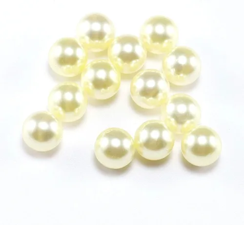 Vista 6 de Cuentas sueltas de perlas de imitación ABS, cuentas acrílicas de plástico para hacer joyas, 20 colores (negro, 0.118 in x 400 unidades)