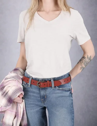 Vista 3 de Timberland Cinturón casual de cuero para jeans para mujer