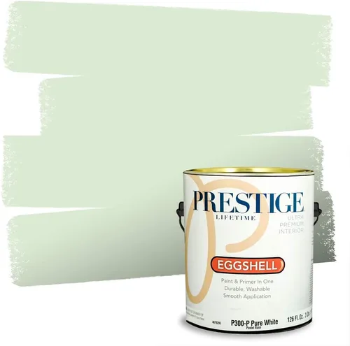 Vista 182 de PRESTIGE Pintura exterior e imprimación en uno, aloe, plano, 1 galón