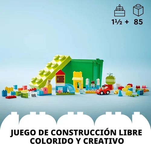 Vista 2 de LEGO DUPLO - Bloques de construcción clásicos de lujo para caja de ladrillos, juguetes educativos y de aprendizaje para niños pequeños, preescolar