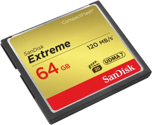 Vista 3 de SanDisk 64GB Extreme CompactFlash Tarjeta de Memoria UDMA 7 Velocidad Hasta 120MB/s - SDCFXSB-064G-G46