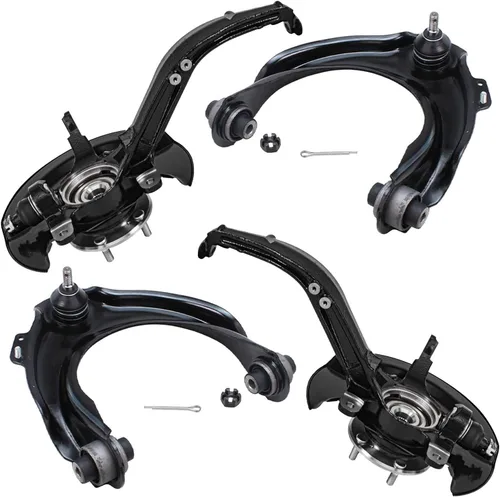 Vista 38 de Detroit Axle - Ejes de eje delantero izquierdo derecho CV + brazos de control delanteros inferiores de repuesto para Ford Focus 2000-2004 - Juego