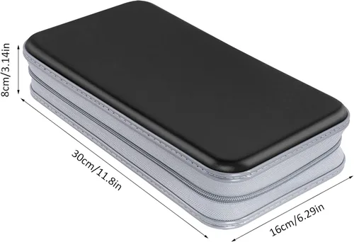 Vista 83 de Cartera, estuche, caja resistente para CD/DVD (capacidad para 80 CD/DVD)