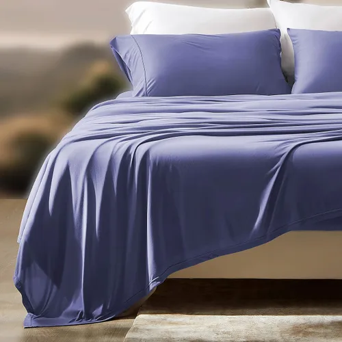 Vista 14 de SLEEP ZONE Juego de sábanas Twin - Ropa de cama de 3 piezas - Juego de sábanas refrescantes de punto jersey - Suaves y resistentes a la decoloración
