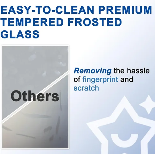 Vista 7 de Losa de puerta de madera de vidrio esmerilado preconstruida de 18 x 80, puerta corrediza de madera de granero con vidrio, puertas interiores, losa