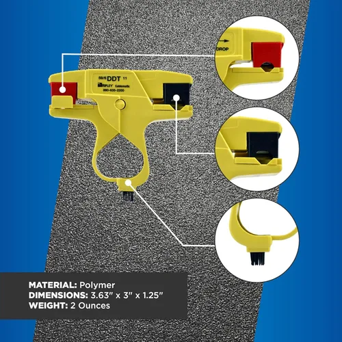Vista 6 de Cablematic 38590 DDT 596/11 Pelacables de doble caída para técnicos profesionales, electricistas e instaladores, herramienta fácilmente portátil, 2