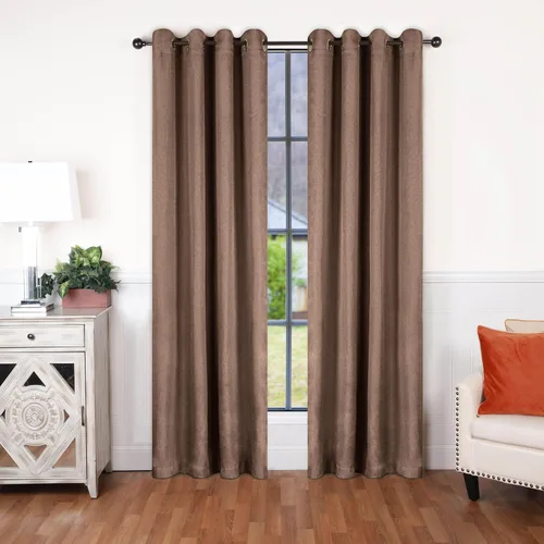 Superior Linen Semi Blackout Curtains, Room Darkening, Bedroom, Drapes, Kitchen, Living Room Window Accents, Sun Blocking, Grommet Header, Classic