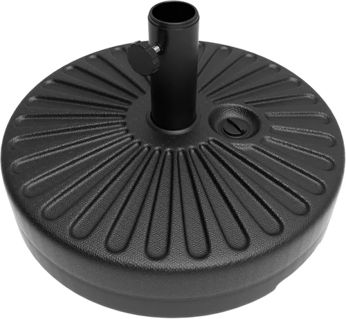Pure Garden - Soporte para paraguas – Base de sombrilla independiente rellenable de 50 libras – Llena de arena para uso al aire libre en cubiertas,