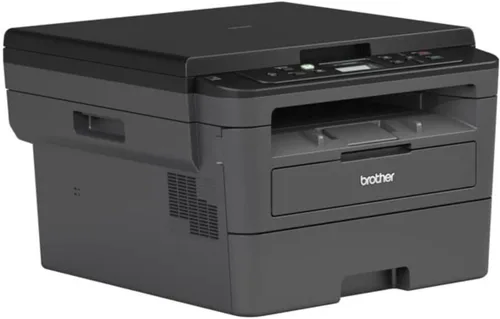 Vista 4 de Impresora láser compacta monocromática Brother, HLL2390DW, copia y escaneo convenientes en mesa plana, impresión inalámbrica, impresión dúplex a dos