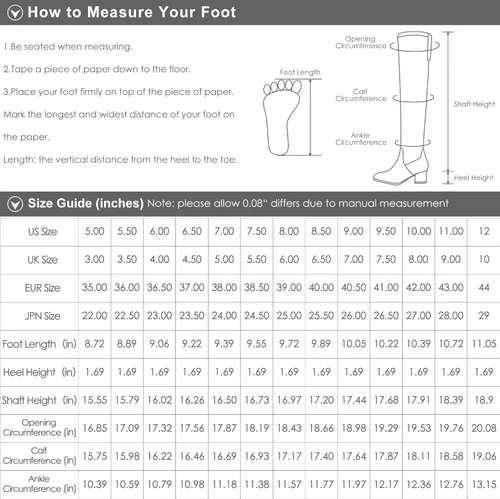 Vista 7 de DREAM PAIRS Women's Wide Calf Knee High Boots, Low Stacked Heel Riding Boots