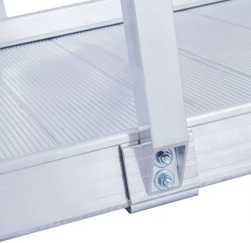 Vista 6 de Silver Spring - Rampa portátil para silla de ruedas de 3 pies de largo con pasamanos, capacidad de 850 libras para scooters, andadores, bastones