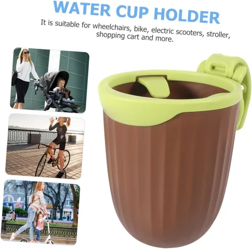 Vista 3 de SUPVOX Adjustable Stroller Bottle Holder Cup Rack for Wheelchairs Bikes Scooters Grip Storage Organizer for Cups and Water Bottles