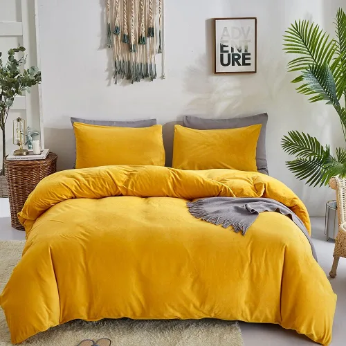 Vista 58 de CLOTHKNOW Juego de funda de edredón de terciopelo verde militar, juegos de ropa de cama tamaño individual, juego de ropa de cama verde oscuro