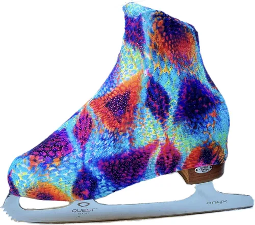 Vista 8 de Ice Fire 1 par de fundas para botas de patinaje Protector duradero para botas de hielo/figura/patines Tamaño universal Accesorio de patinaje