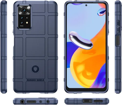 Vista 2 de Funda delgada para Redmi Note 11 Pro 4G/5G, resistente funda protectora con protección de grado militar a prueba de golpes, lente de pantalla