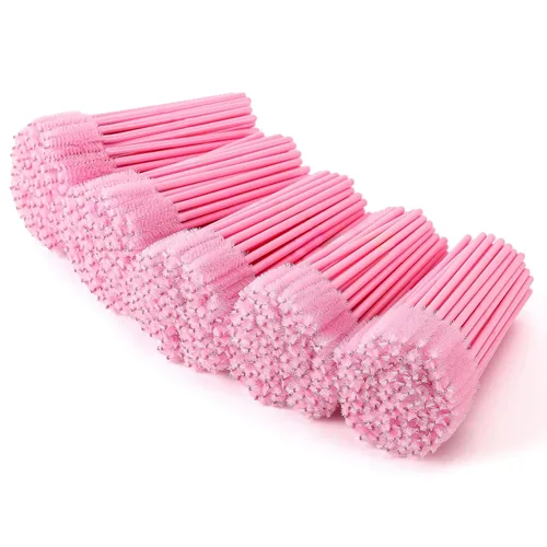 Vista 15 de Tbestmax 500 Varitas de Rímel Desechables Cepillo de Pestañas Spoolies para Ceja Extensión de Pestañas de Ojo, Kits de Aplicadores de Brochas de 5