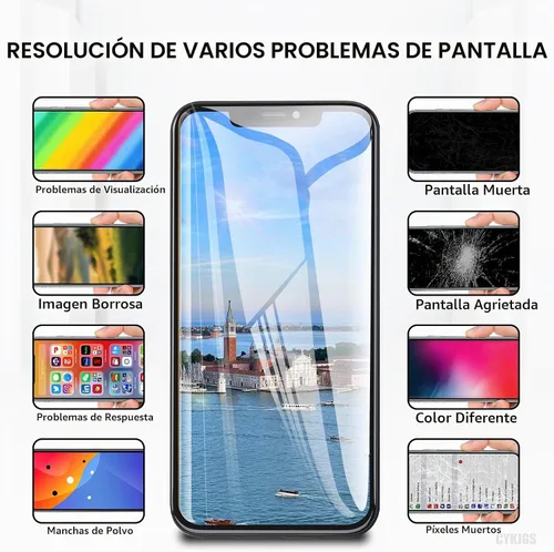 Vista 4 de Reemplazo de pantalla para iPhone XR con sensor de proximidad de 3D táctil 6.1 "pantalla LCD digitalizador Asamblea completa auricular reparación