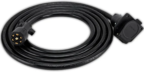 Vista 10 de Extensión de remolque de 7 pines (4 pies) - Extensión de enchufe de remolque de 7 vías - Extensión de enchufe de remolque de 7 cuchillas