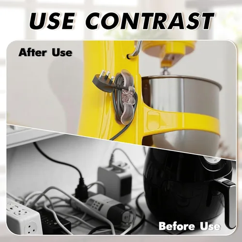 Vista 6 de 6PCS Appliance Cord Organizer,Upgraded Cord Organizer for Appliances,Wire Wrapper,Compatible with Air Fryers,Coffee Makers, Pressure Cookers