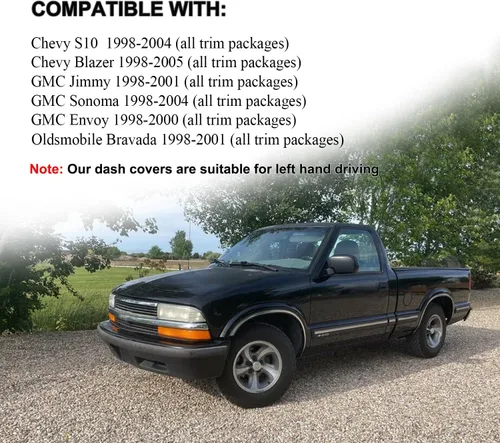 Vista 2 de Yiz Cubierta de salpicadero personalizada para Chevy Chevrolet S10 Blazer 1998-2005, GMC Jimmy Sonoma Envoy/Oldsmobile Bravada 1998-2005, tapete