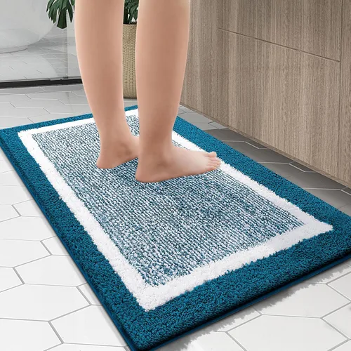 Vista 148 de OLANLY Alfombras de baño 30x20, tapete de baño de microfibra extra suave y absorbente, antideslizante, lavable a máquina, secado rápido, alfombra