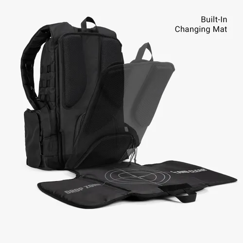 Vista 2 de Tactical Baby Gear Daypack Mochila Táctica de Pañales para Papás - Compatible con MOLLE, Alfombrilla de Cambio Integrada, Correas para Cochecito