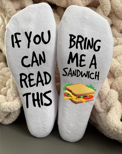 Vista 3 de Bring me a Sandwich Socks for Men and Women Funny Gifts