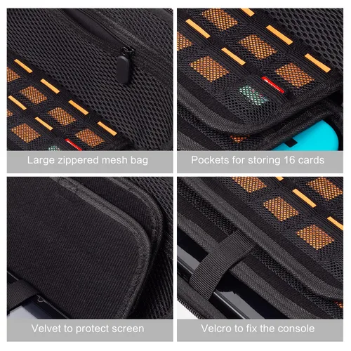 Vista 7 de Butterfly Nintendo Switch Case, Nintendo Switch OLED Case, Nintendo Switch Carrying Case for Girls Boys, Protective Hard Shell Portable Swtich Case