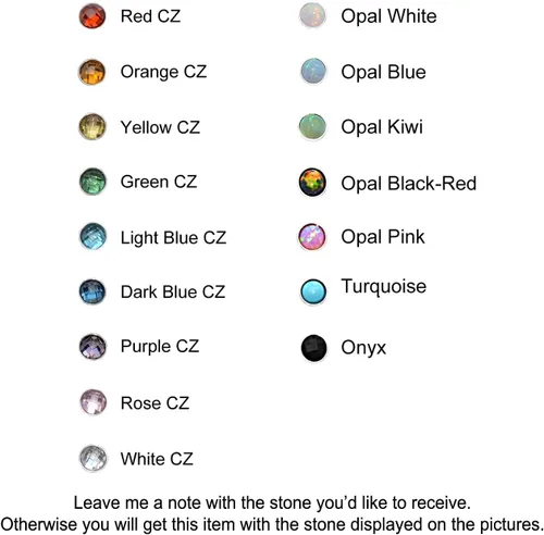 Vista 2 de Cartilage Piercing Jewelry - Cartilage Bar Onyx, Implant Grade Titanium Ear Piercing