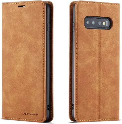 Vista 11 de QLTYPRI Funda para Samsung Galaxy S8, funda de piel sintética premium TPU Funda de piel sintética de alta calidad, cierre magnético, soporte de Negro